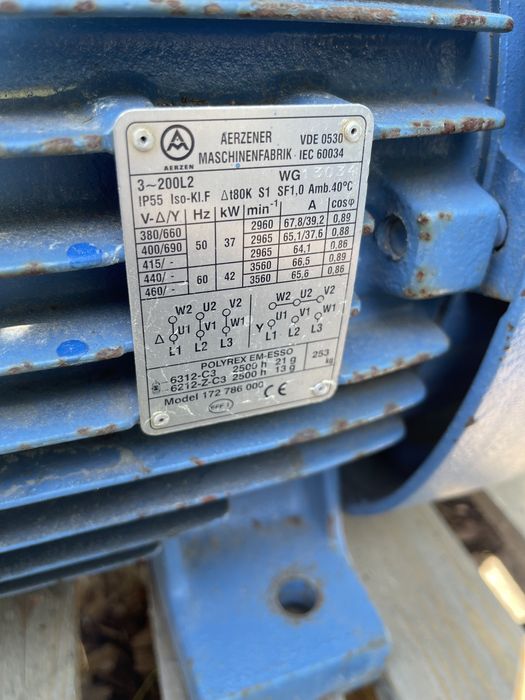 Silnik elektryczny WEG 37 kW 2900 obr.