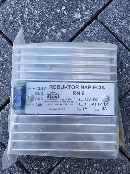 Nowy reduktor napięcia 24v na 12v