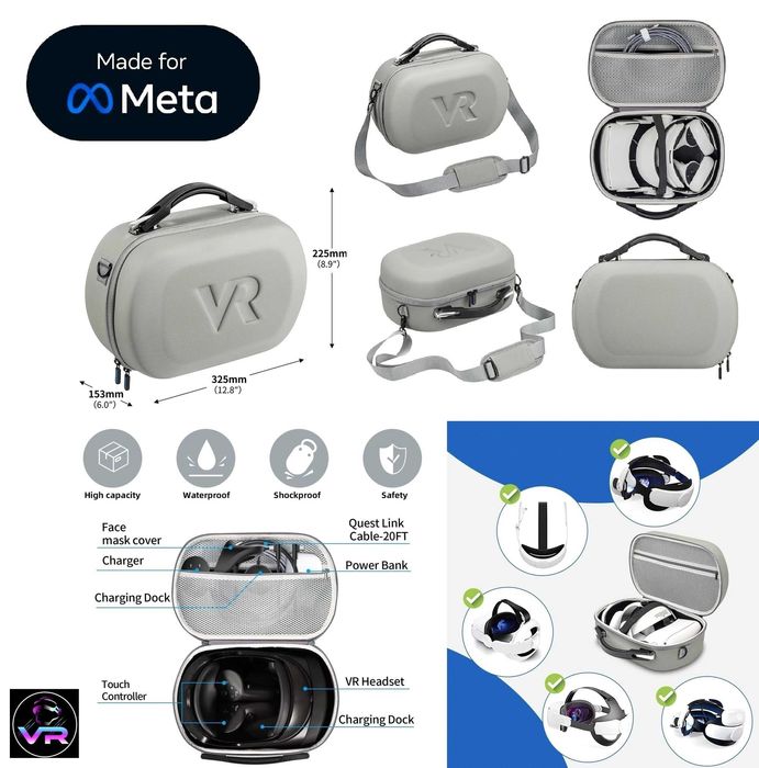 ‼️Сумка-Кейс Carrying Case - Meta Quest 3 (3S), Oculus Quest 2, PICO