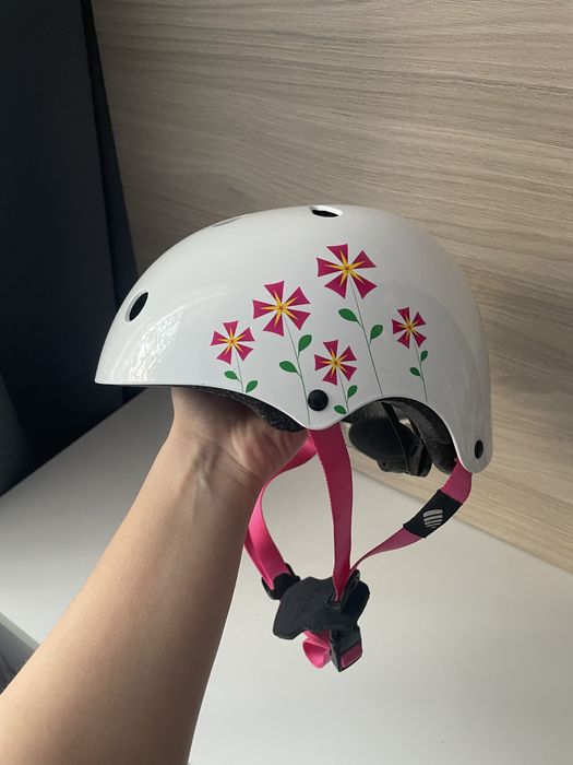 Kask rowerowy dziewczęcy