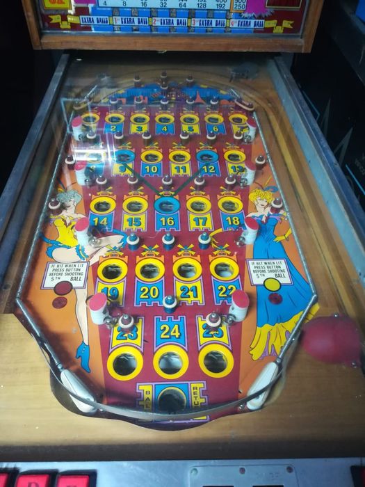 Bingo Pinball máquina jogo vintage anos 50