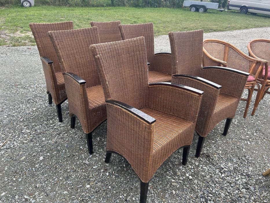 Stylowe fotele ratanowe