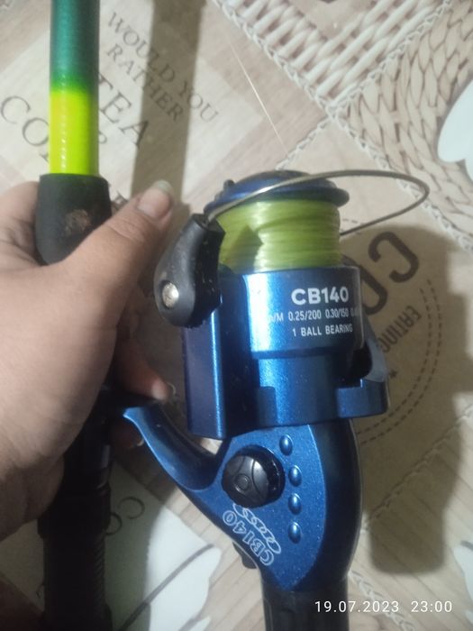 Спінінг з катушкою.В зборі