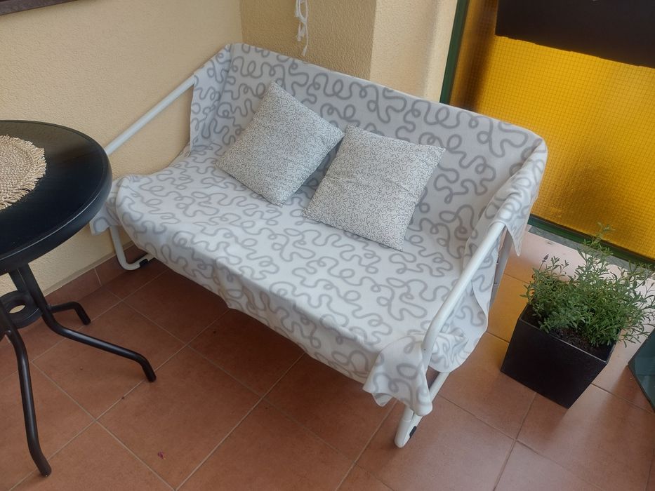 Ikea koc kocyk + 2 poduszki