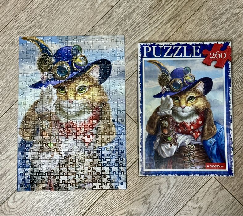 Дитячий пазл “Кіт в капелюсі” Danko Toys