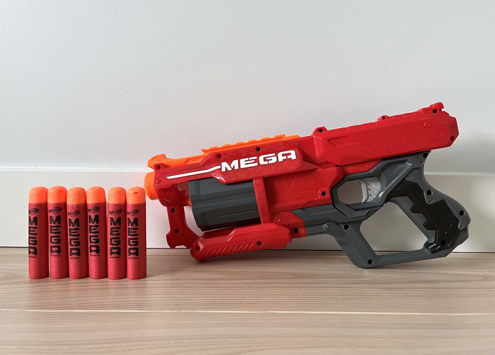 ***NERF***Pistolet wyrzutnia CYCLONESHOCK***MEGA***J.NOWA***