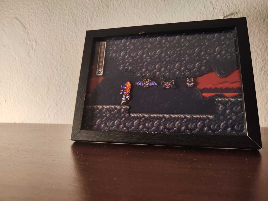 Diorama in Mega Man X2 Photo Frame (SNES)