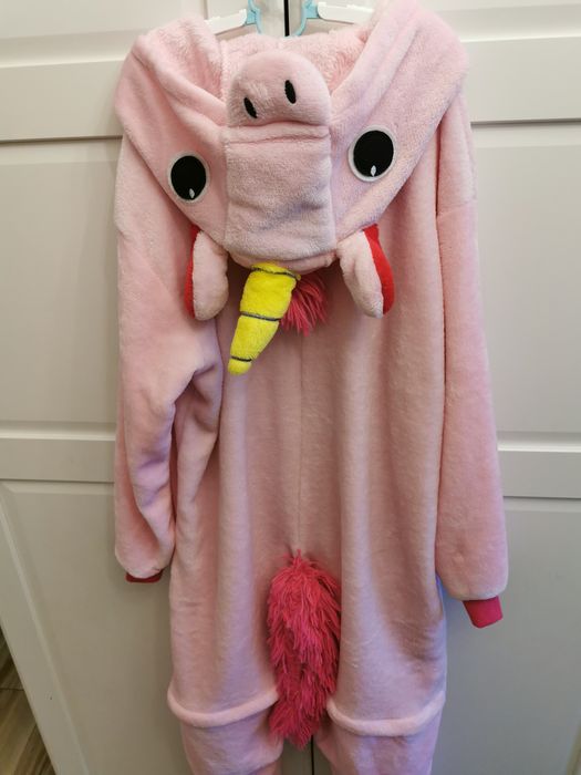 Jednorożec strój przebranie piżama dres 158 kombinezon