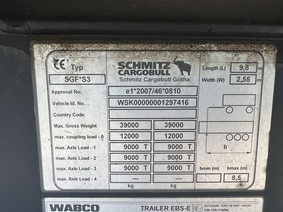 DAF XF 105 2013 рік причеп самоскид Schmitz 2017 рік