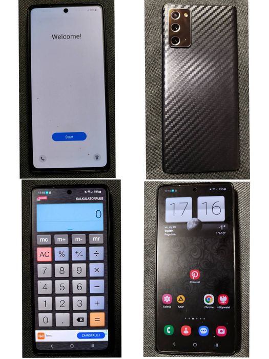 Samsung Note S20 sprawny pełen zestaw 256 GB