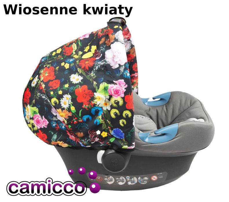 2 DASZEK OSŁONKA do fotelika w SOWY nosidełka BUDKA przeciwsłoneczna