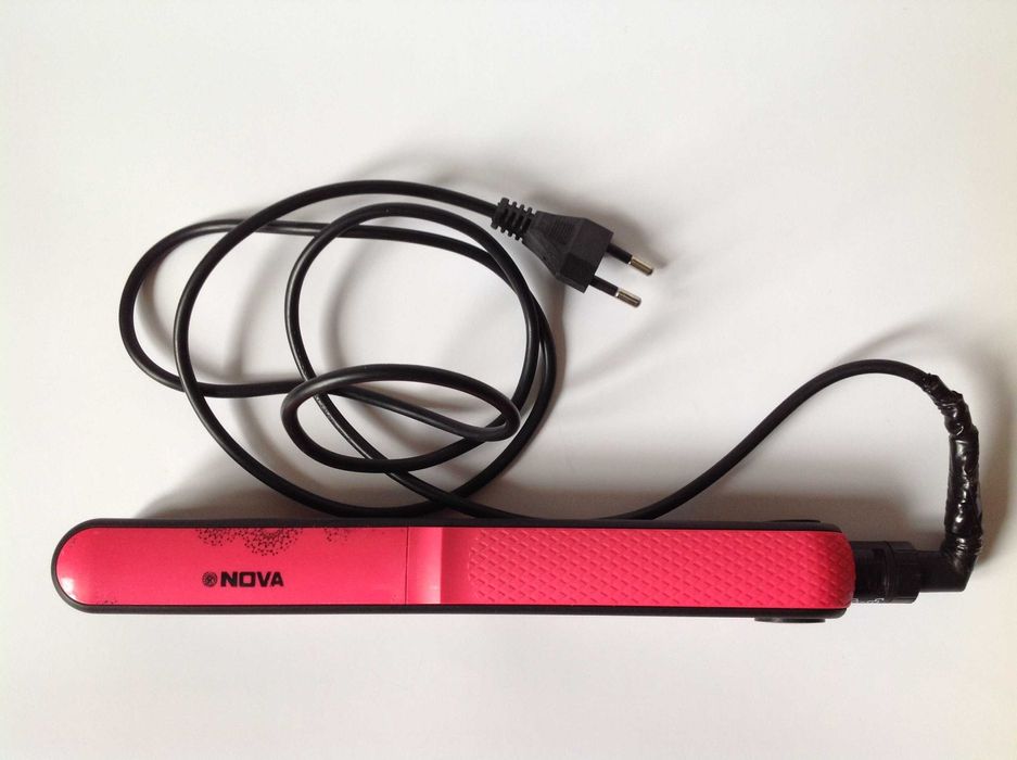 Выпрямитель утюжок Nova с регулятором т-ры (ремонт провода) для волос