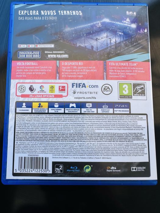 FIFA 20 PS4 Edição Liga NOS Jogo de Futebol