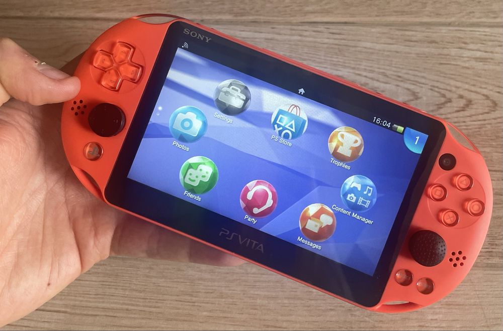 PS VITA Slim Neon Orange (My Hardcore Edition) + Extras