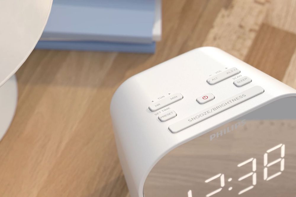 Radiobudzik Philips TAR4406/12 Biały