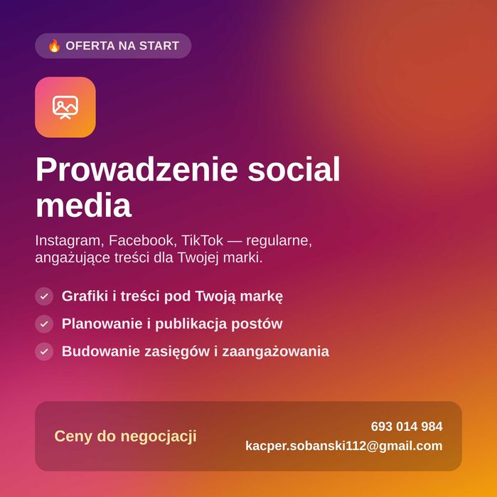 Prowadzenie social media dla firm – Instagram, Facebook, TikTok