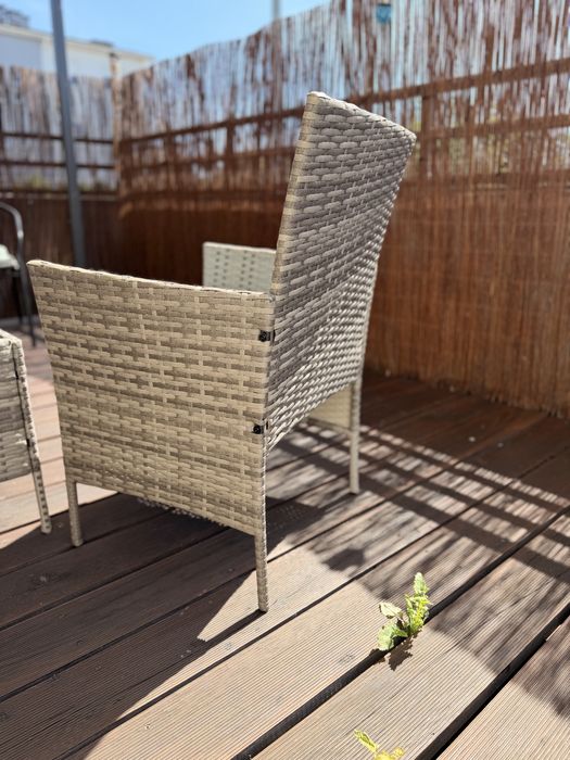 Nowy zestaw mebli ogrodowych / na balkon technorattan 2 fotele + stolik