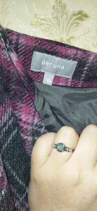 Теплая юбка Laura Ashley, Per una, шерсть, клетка.