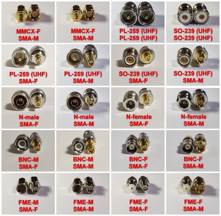 SMA адаптеры пигтейлы калибровочные наборы NanoVNA