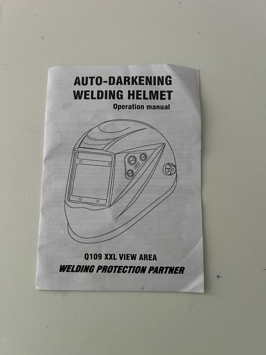 Capacete de soldadura escurecimento automático