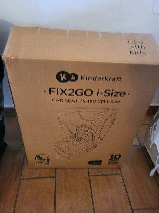 Cadeira Auto KINDERKRAFT FIX2GO I-Size (76 a 150 cm - preto)