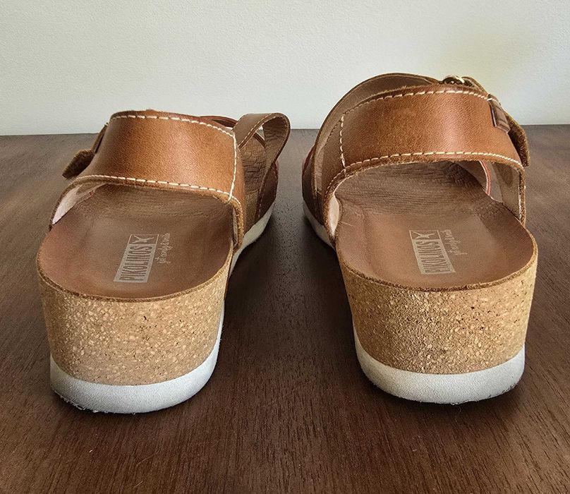 Sandálias de pele genuína marca PIKOLINOS n.º 38 – quase novas!