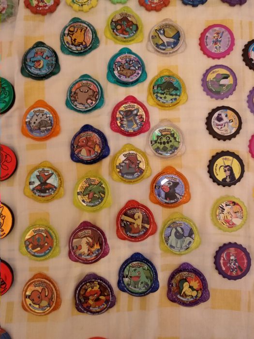 133 Tazos | Pokemon / Yu-Gi-Oh / Metabots / Shinchan / Desporto