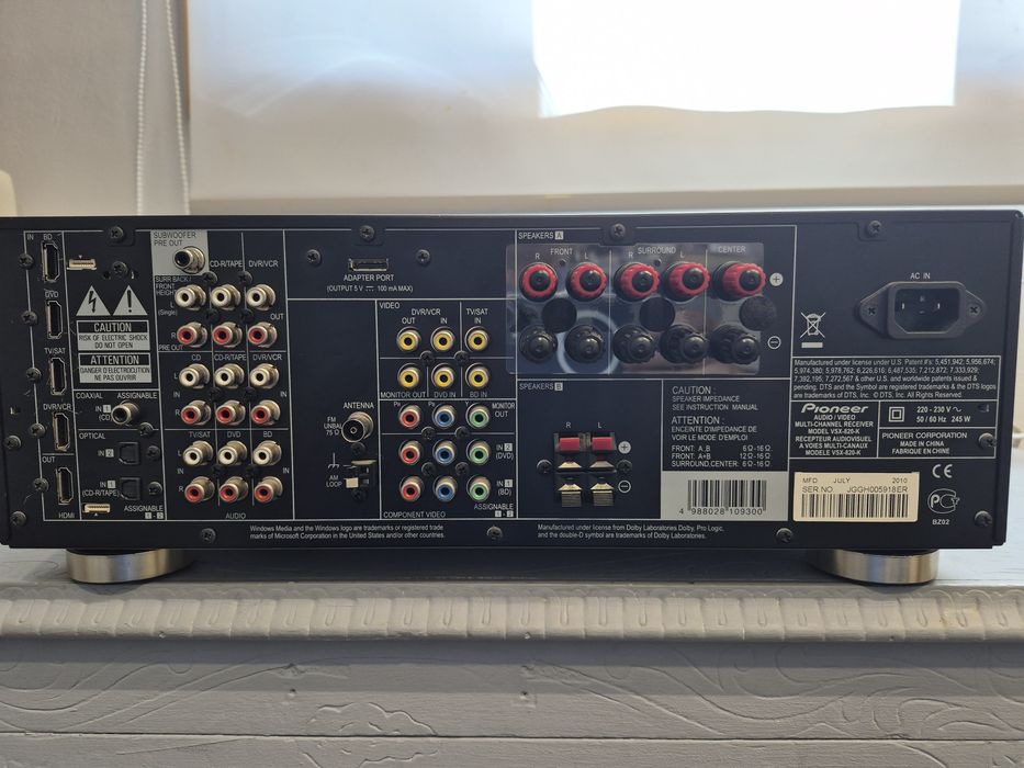 Pioneer vsx-820k hdmi
