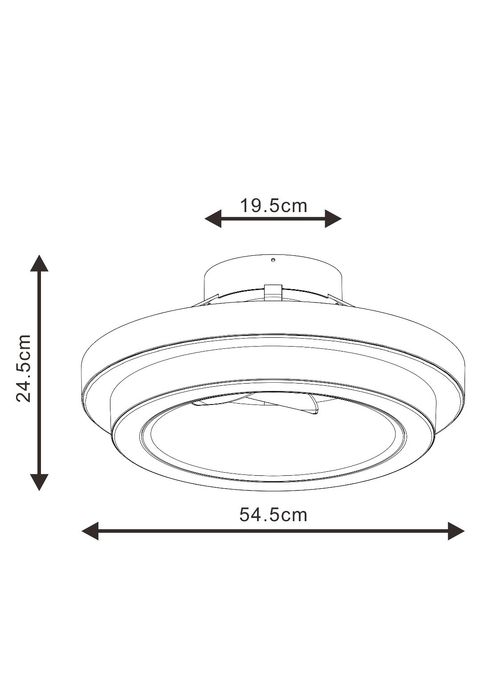 Candeeiro ventoinha led