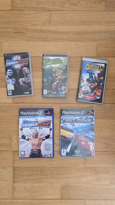 Conjunto jogos PS2 + PSP