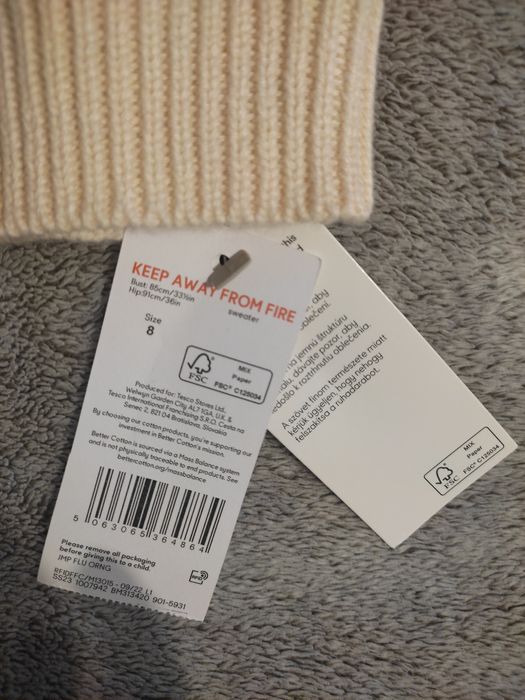 Bluzka na krótki rękaw sweterkowa r.36