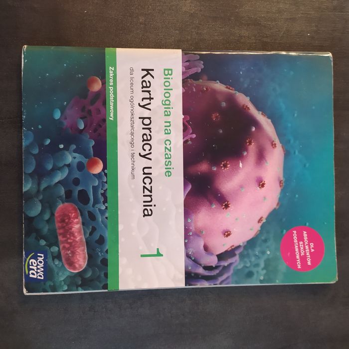 Karty pracy ucznia do biologii klasa 1 nowa era zakres podstawowy