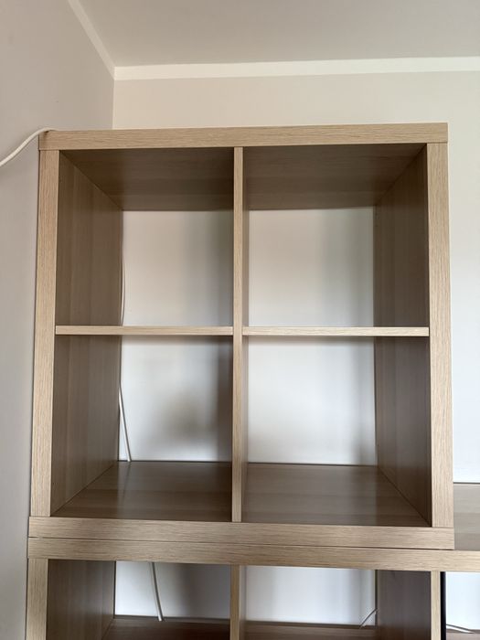 Ikea kallax 2x2 dąb bejcowany na bialo 2 szt