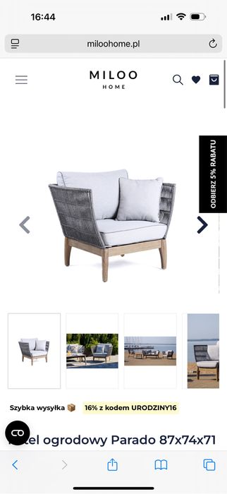 Fotel ogrodowy Parado (nowy)