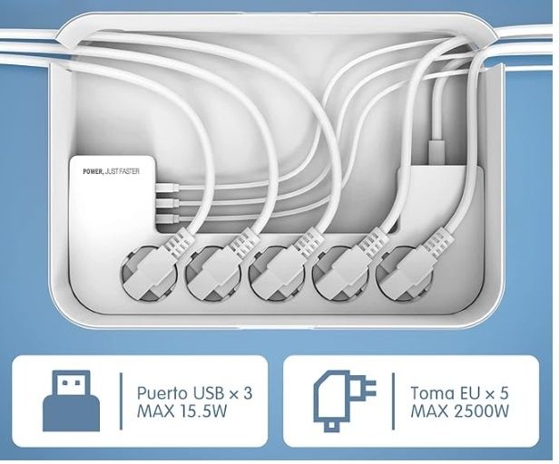 Caixa organizadora cabos