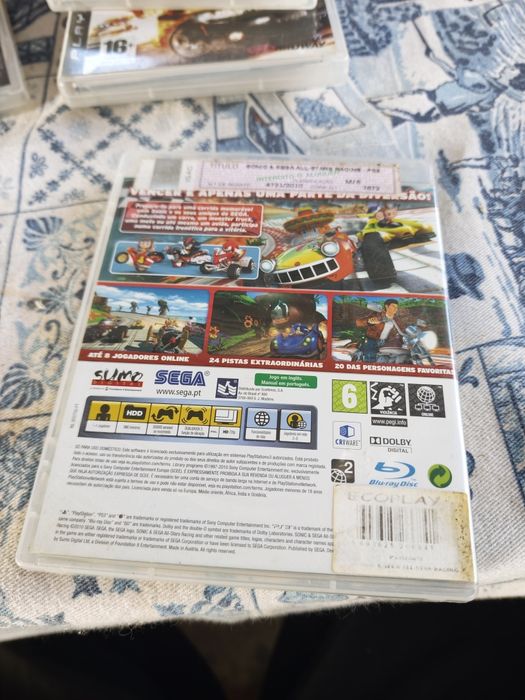 Vendo jogo PlayStation station 3 Sonic sega all stars racing