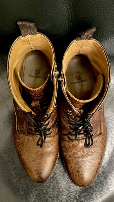 Botas em Pele Massimo Dutti