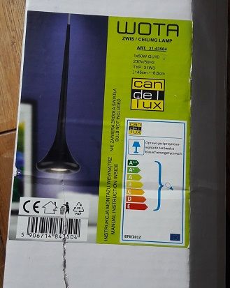 Lampa czarna wisząca