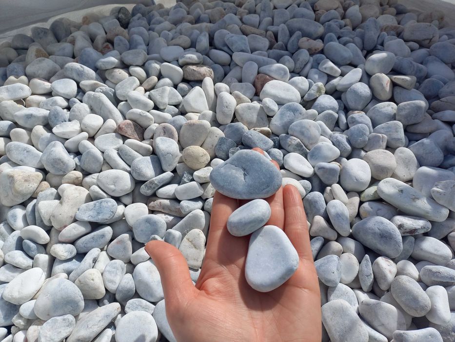 Otoczaki Janowickie kamień naturalny biały marmur gabion tona dostawa