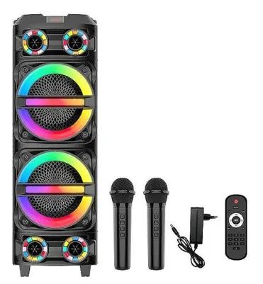 Караоке акустики SinG82(Bluetooth,USB,SD,FM, пультДУ) 2безпроводных ми