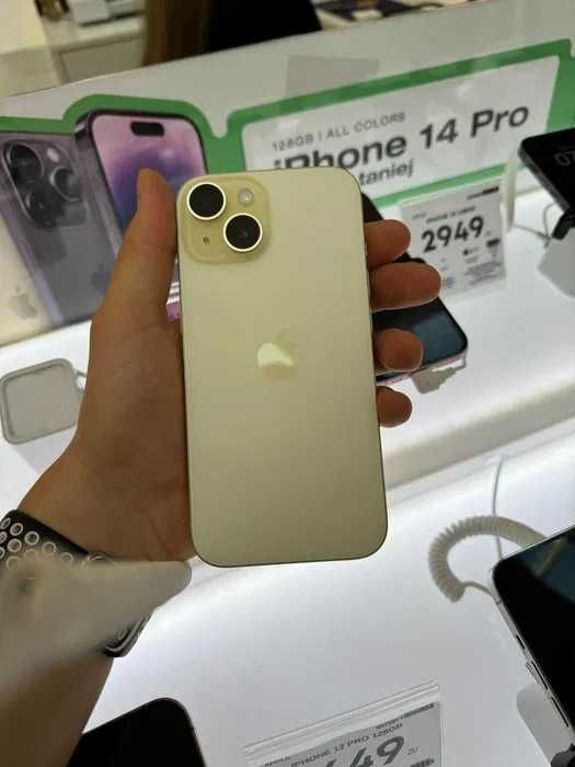 iPhone 15 128 GB Yellow | darmowa wysyłka | gwarancja 24msc.