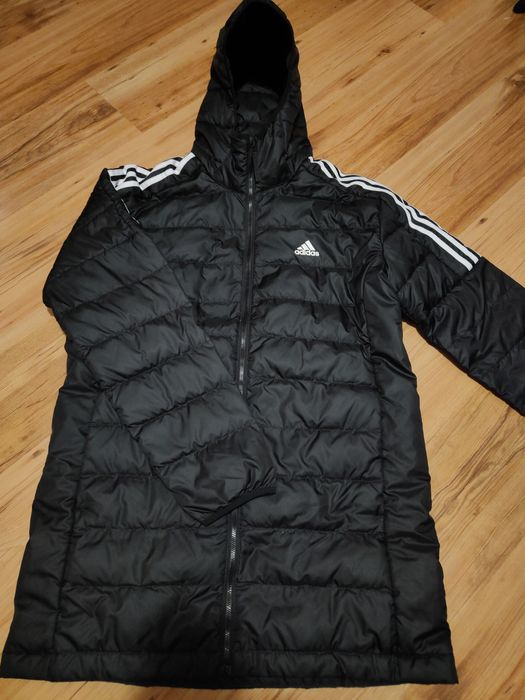 Kurtka puchowa płaszczyk damski czarny Adidas L