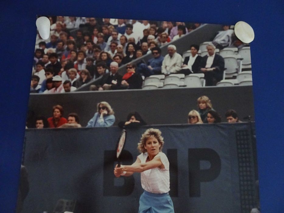Poster assinado Ténis Chris Evert tenista