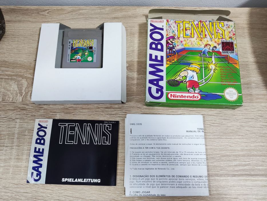 2 clássicos game Boy tennis e F1 racing