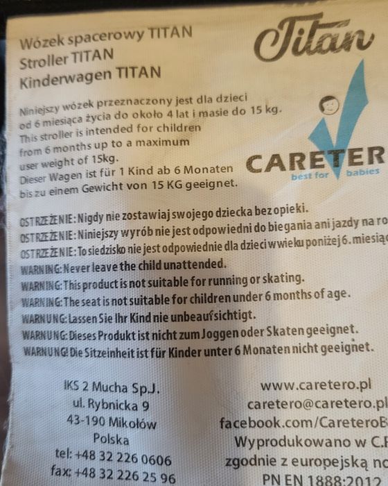 Wózek spacerowy Titan