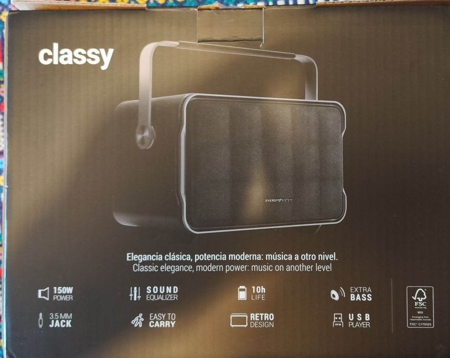 Coluna Portátil com garantia