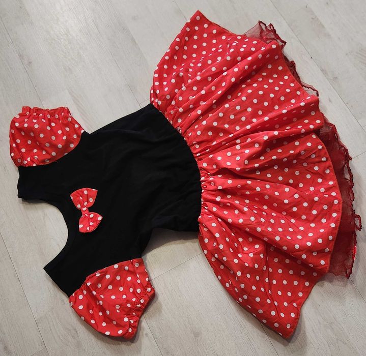 strój biedronki sukienka grochy biedronka myszka mini 1730