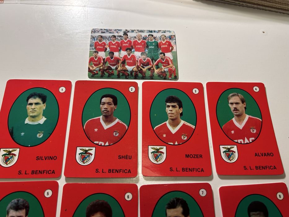 Sport Lisboa e Benfica 1987/88 equipa completa calendários futebol