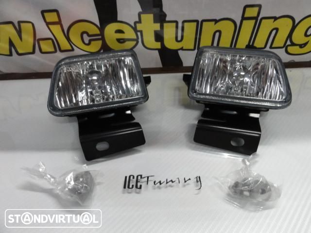 Farois de nevoeiro com luz branca 5000k para VW GOLF 2 1983-1931 fundo cristal