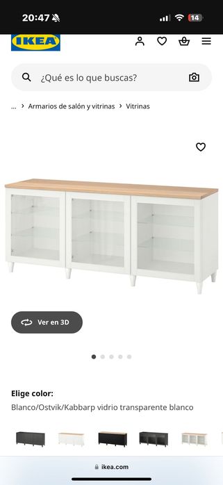 IKEA Vitrina  Comb arrumação c/gavetas